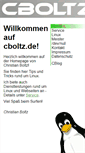 Mobile Screenshot of cboltz.de